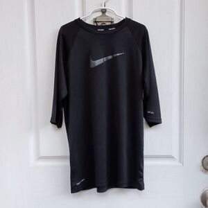 NIKE DRI-FIT SWIM 3/4 Sleeve Shirt UPF 40+ Sz XL